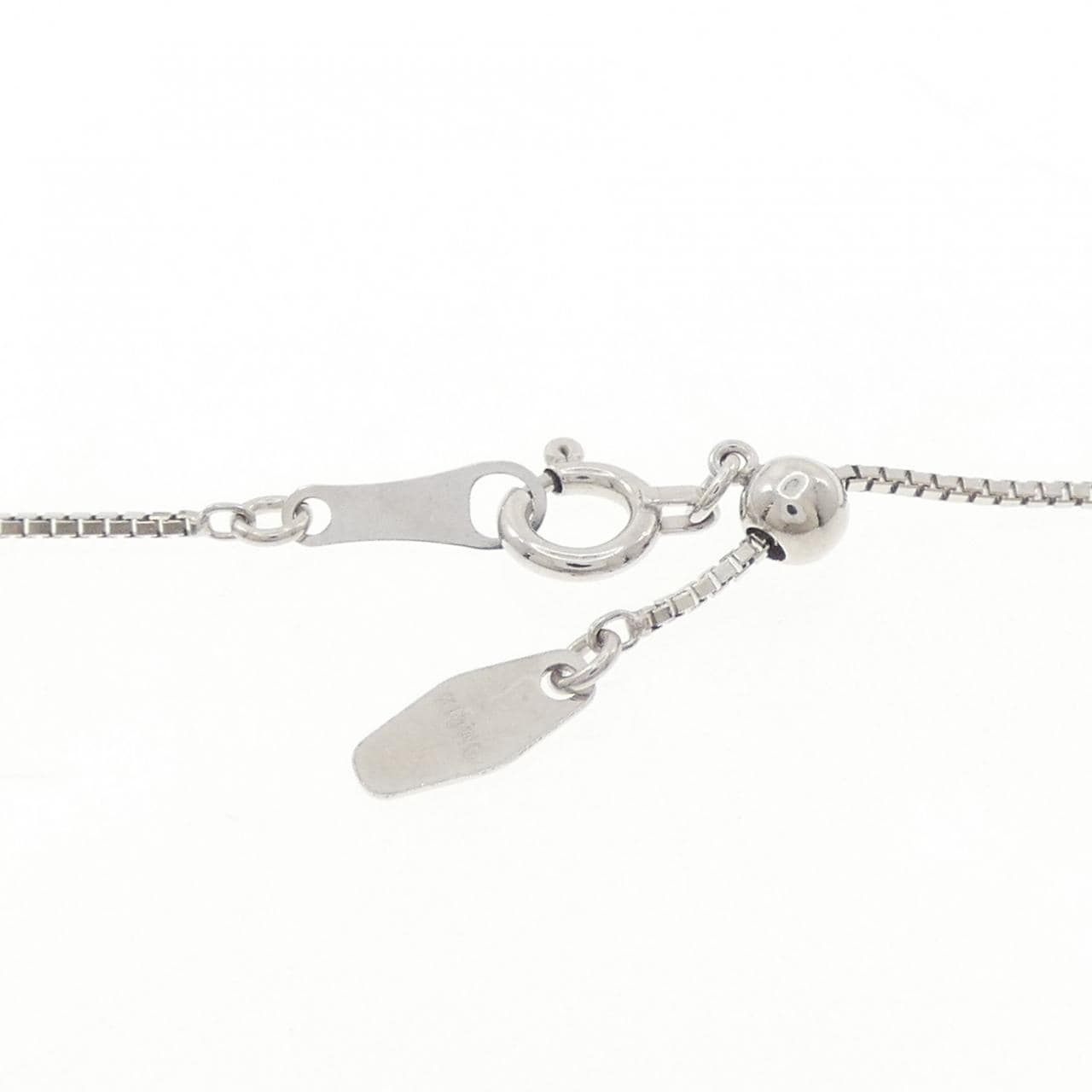 K18WG ダイヤモンド ネックレス 1.02CT