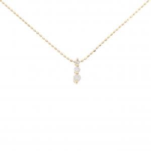 K18PG ダイヤモンド ネックレス 0.10CT