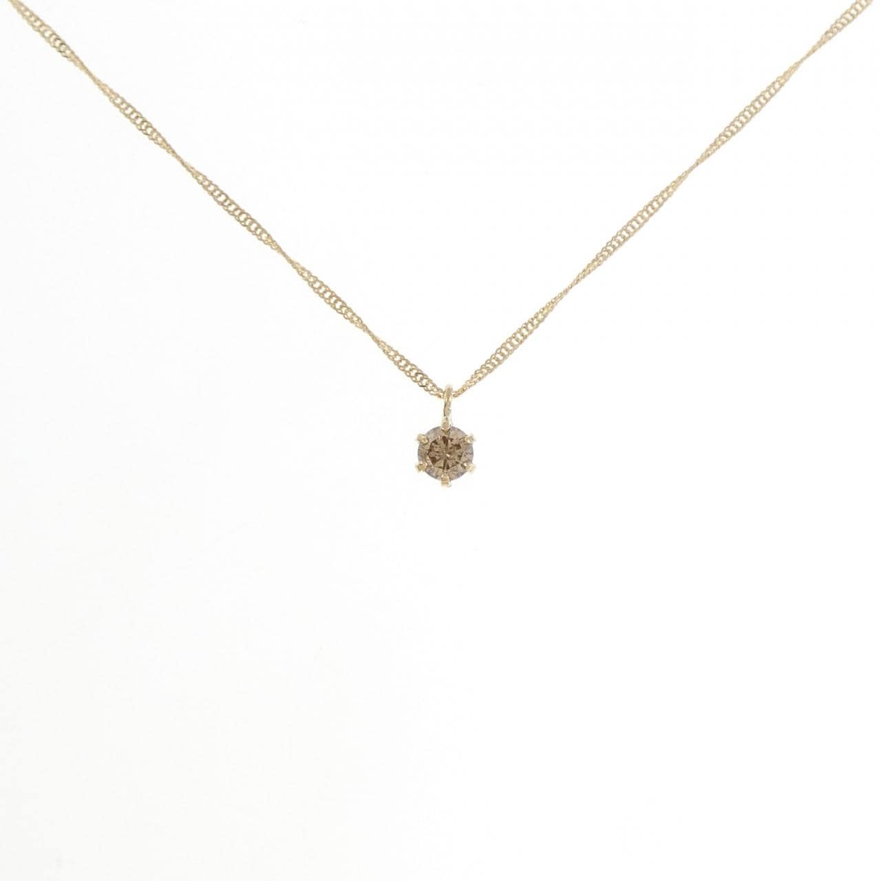 K18YG ダイヤモンド ネックレス 0.1CT