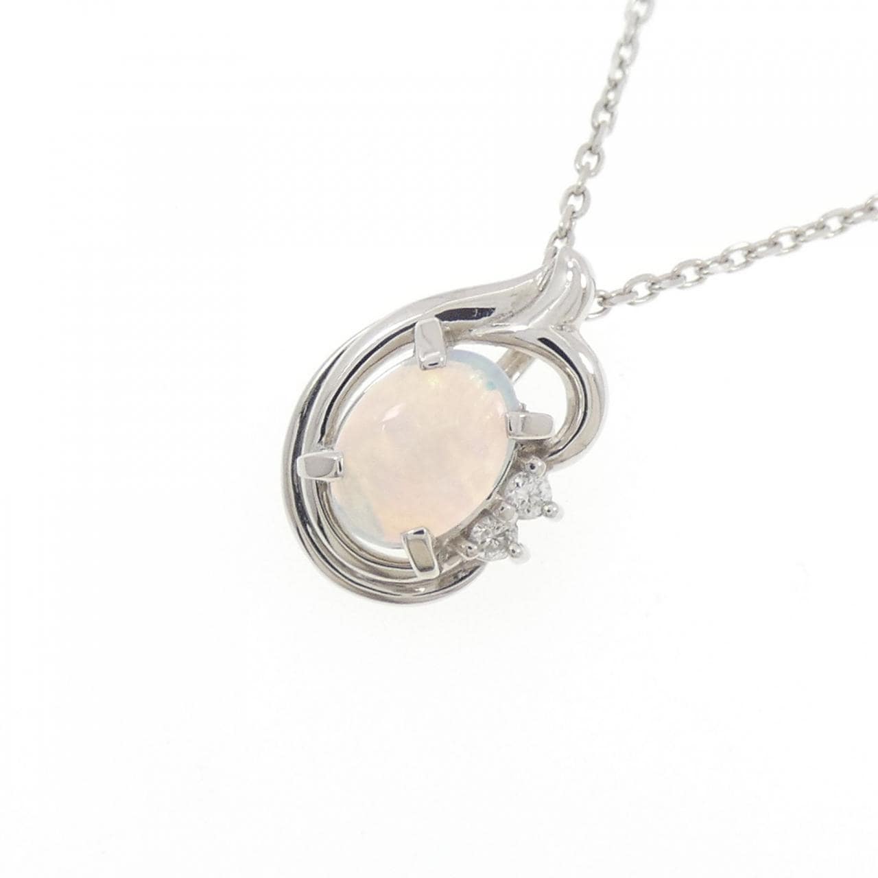 PT900/PT850 オパール ネックレス