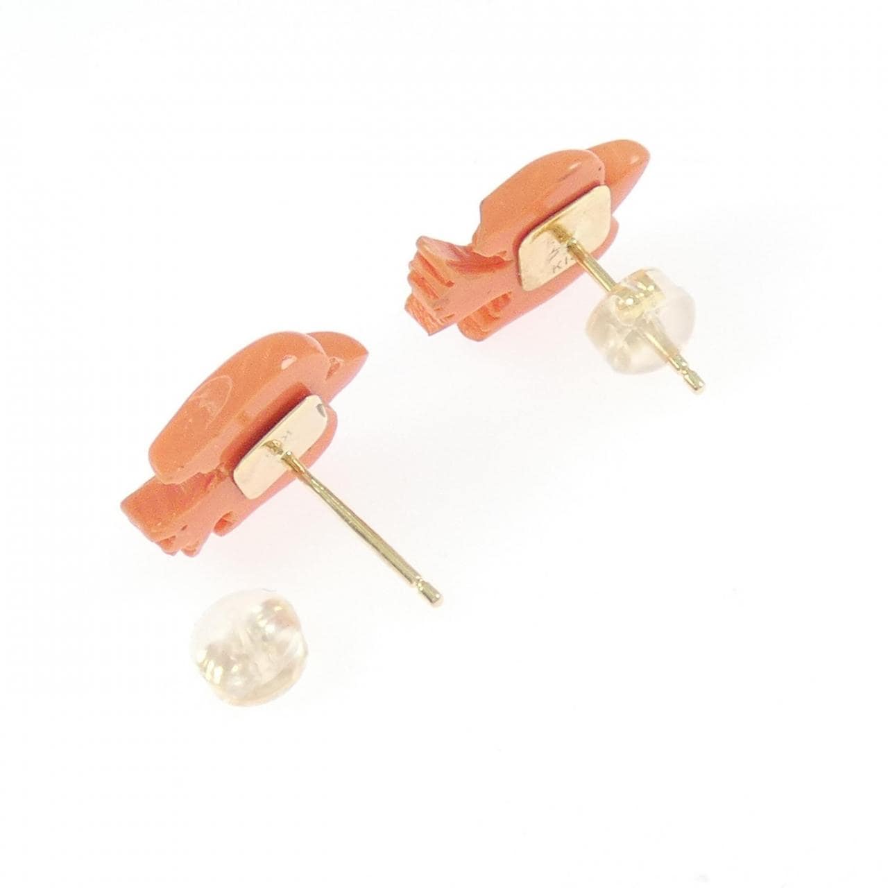 K18YG 樹脂 ピアス