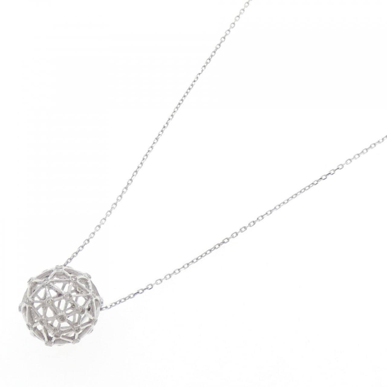 K18WG ダイヤモンド ネックレス 0.27CT