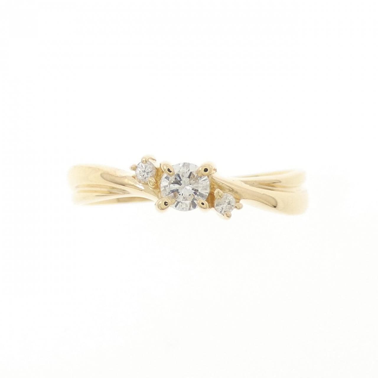 K18YG ダイヤモンド リング 0.15CT