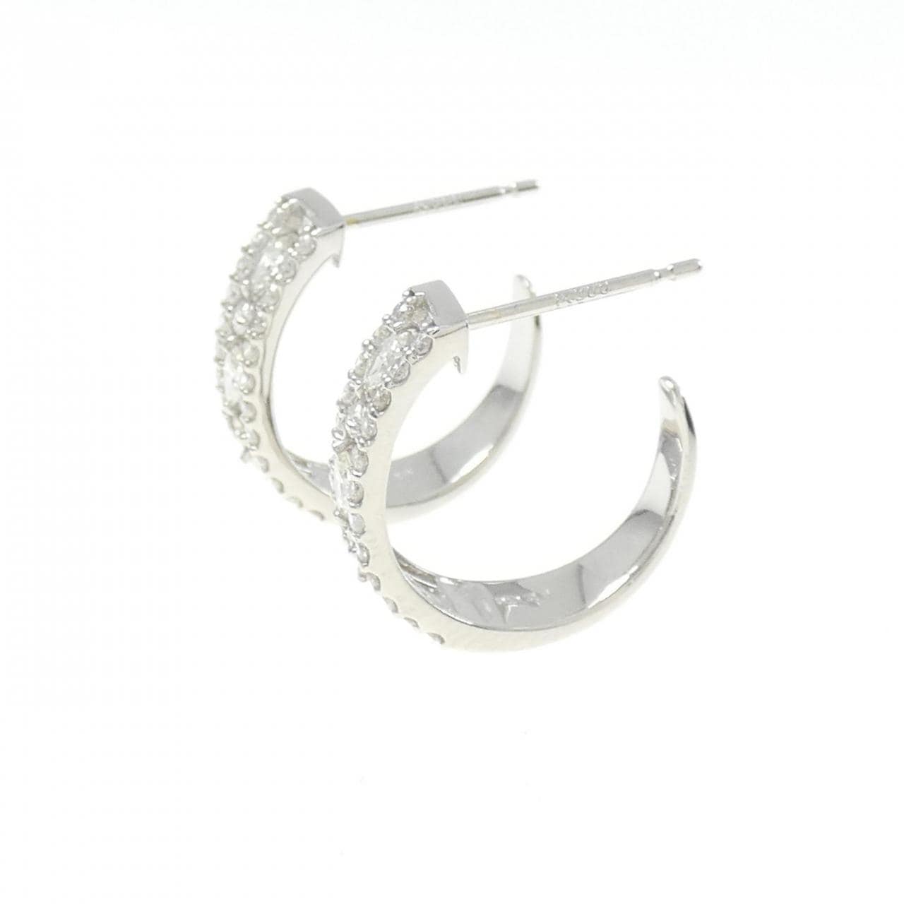 [BRAND NEW] PT900 Diamond earrings 0.50CT