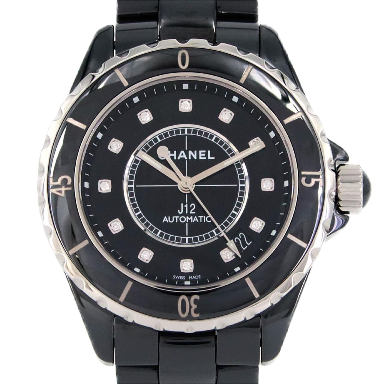シャネル J12 38mmセラミック・12P H1626 セラミック 自動巻