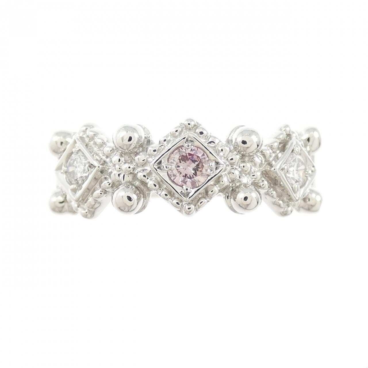 PT900 ピンクダイヤモンド リング 0.08CT