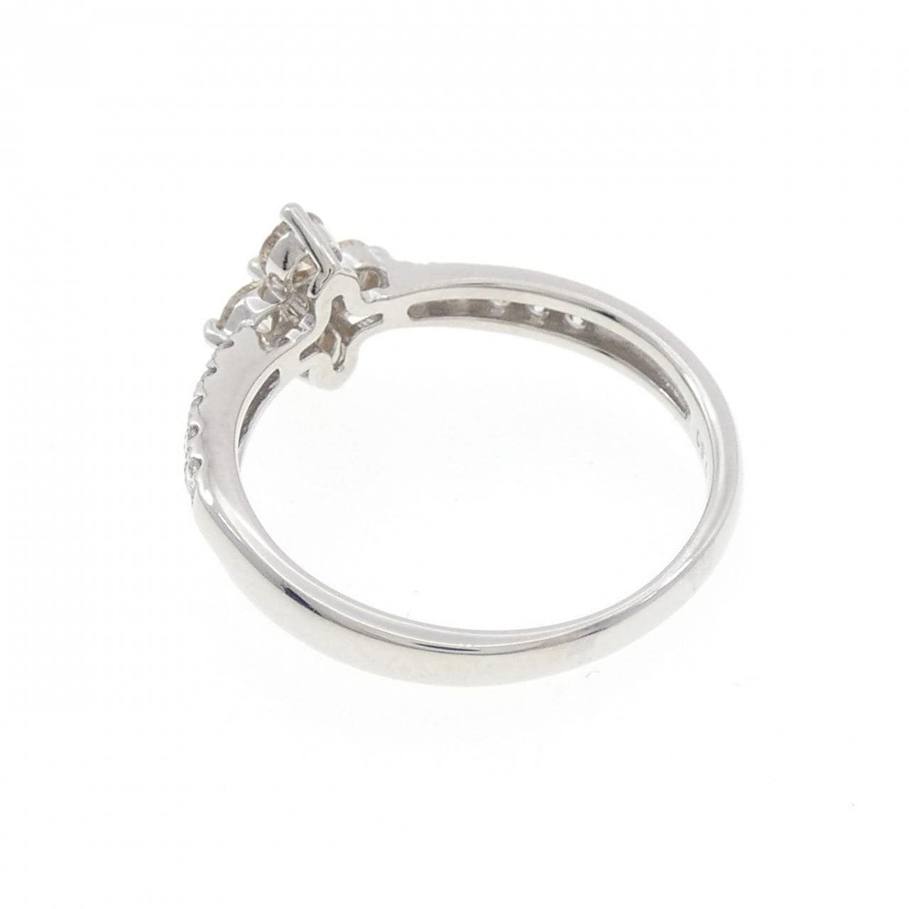 PT900 フラワー ダイヤモンド リング 0.50CT