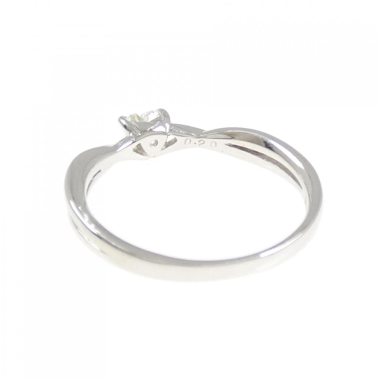 PT950 Heart Diamond Ring 0.20CT