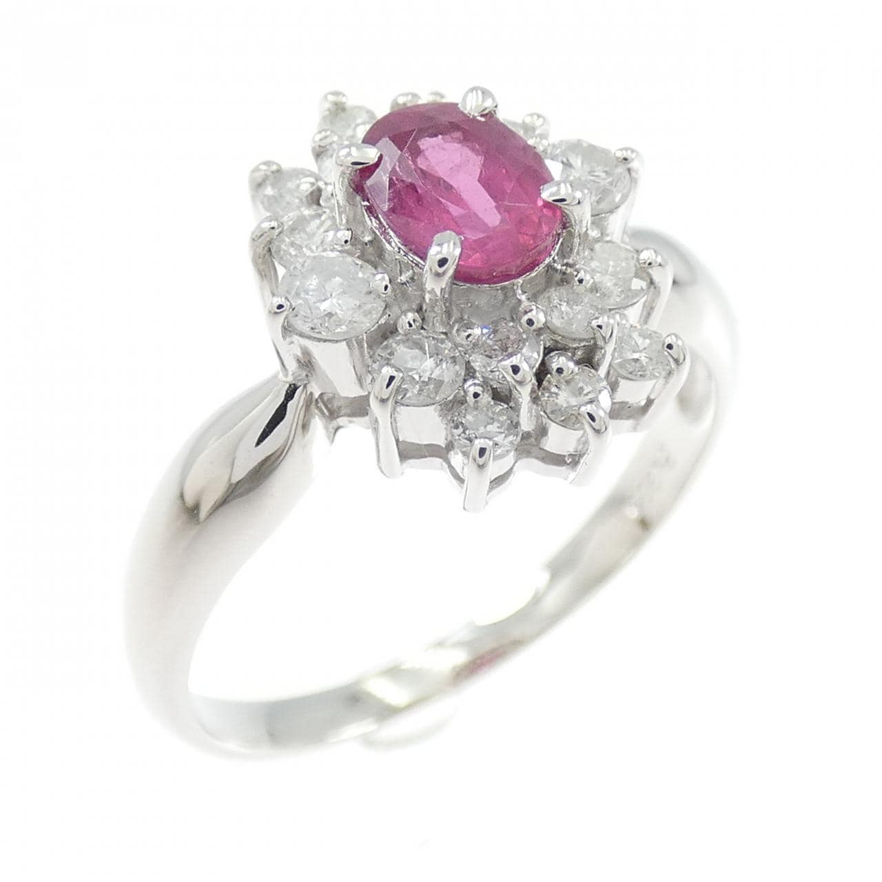 PT900 ルビー リング 0.50CT