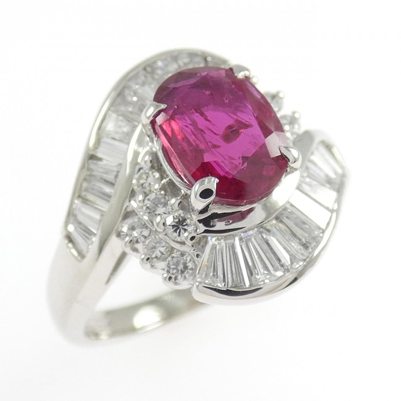 PT850 ルビー リング 1.453CT