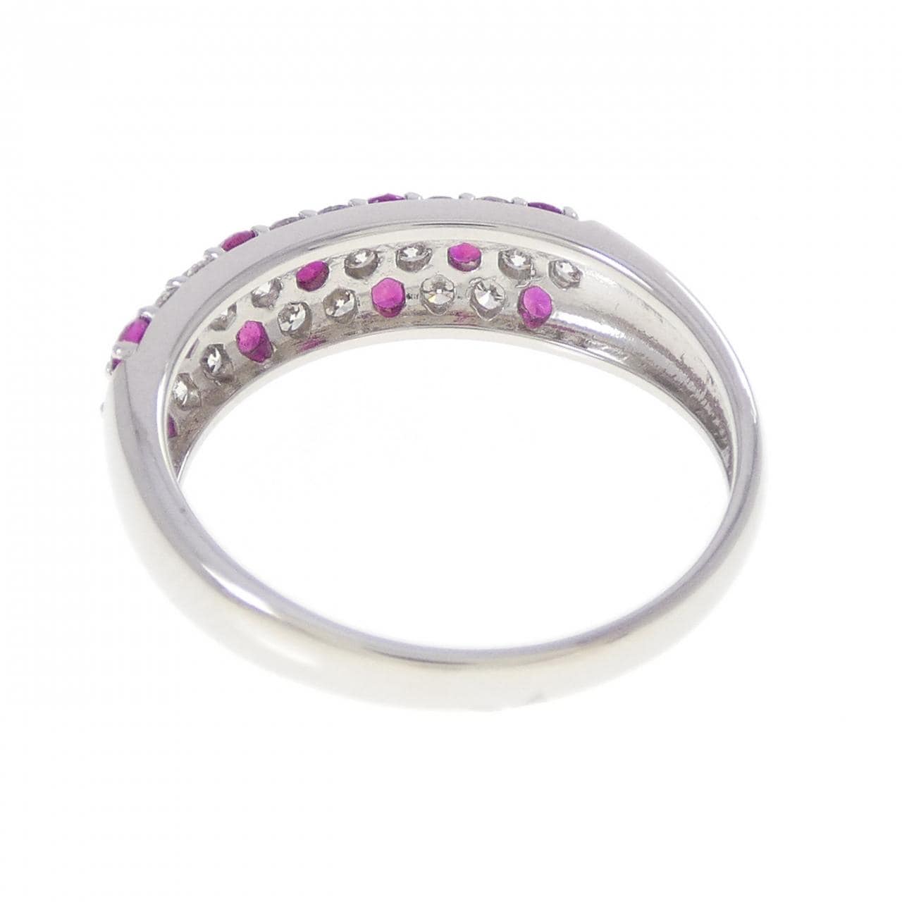 PT900 パヴェ ルビー リング 0.32CT