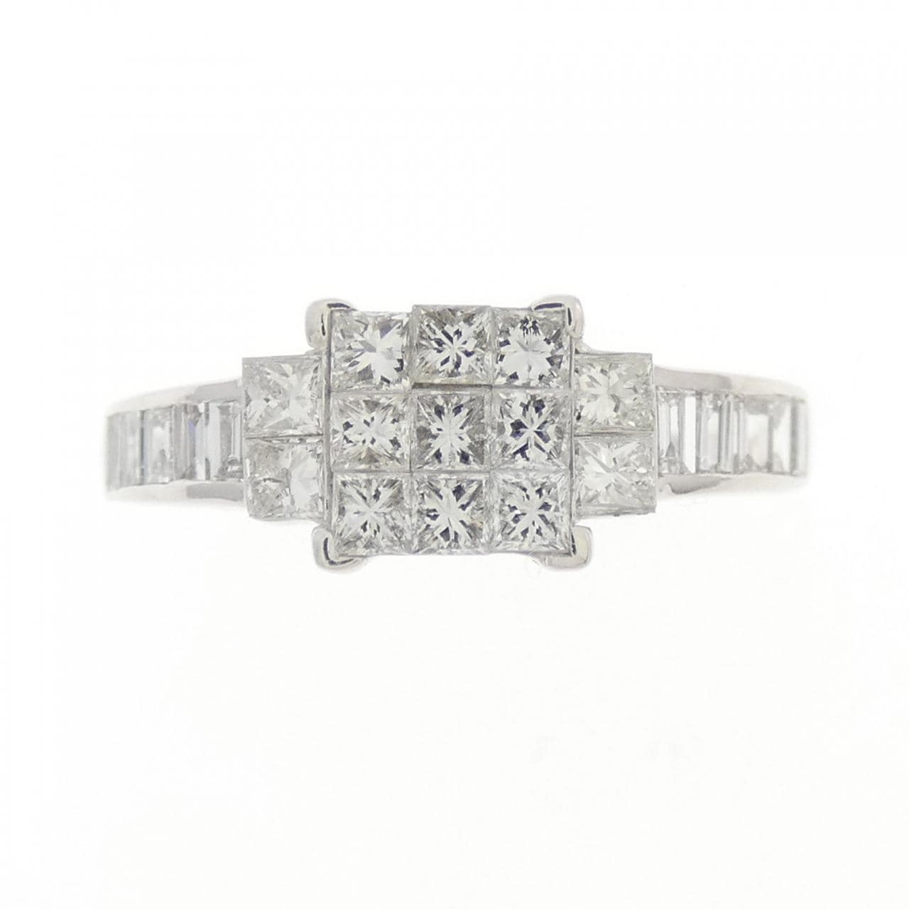 K18WG ダイヤモンド リング 1.00CT