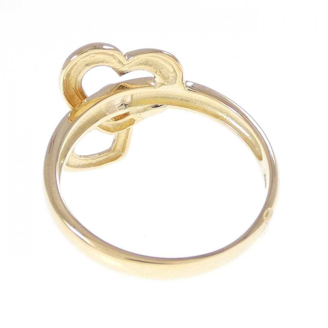 K18YG ハート リング