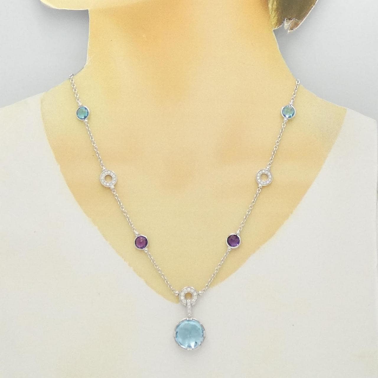 BVLGARI colored stone necklace