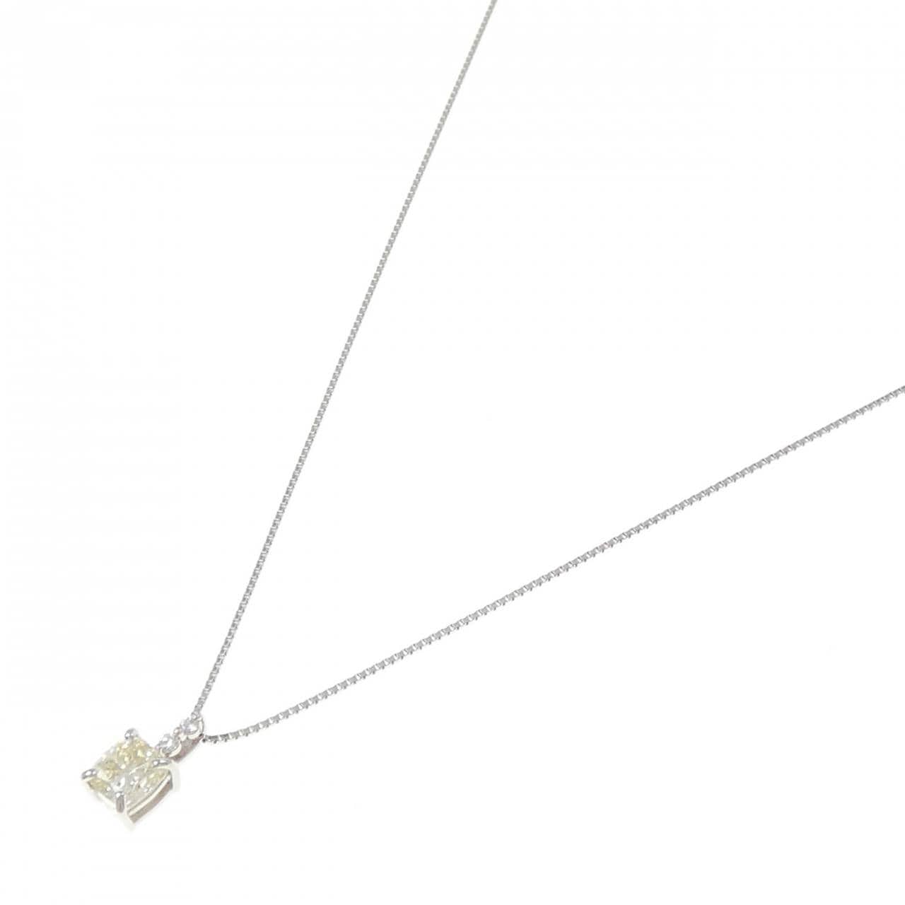 PT900/PT850 Diamond Necklace 1.017CT LBY VS2 Fancy Cut