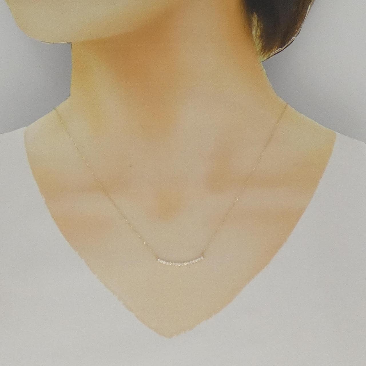 【リメイク】K18YG ダイヤモンド ネックレス 0.30CT