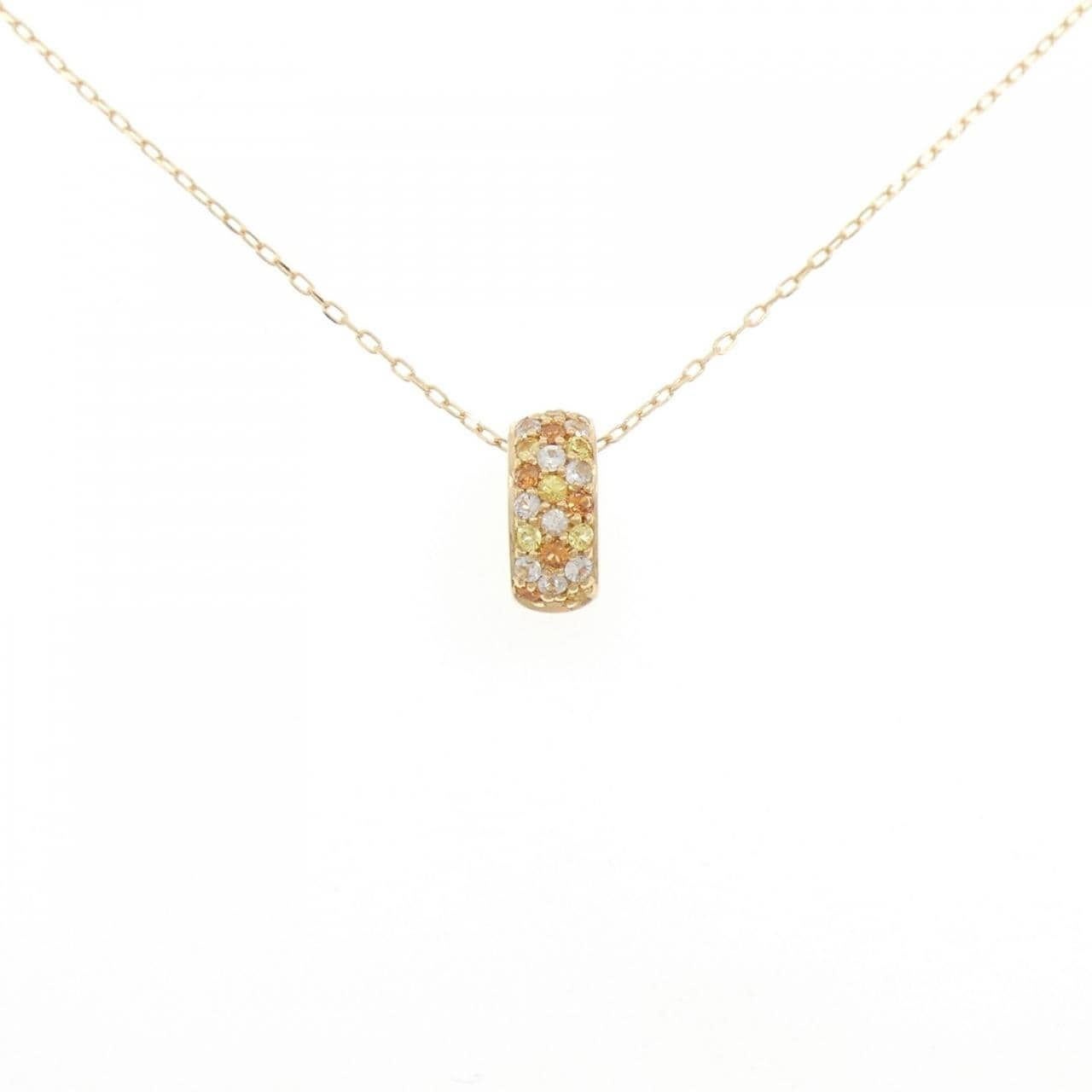 K18YG サファイヤ ネックレス 0.55CT