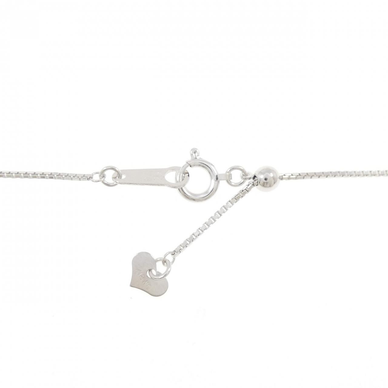 K18WG ハート ダイヤモンド ネックレス 0.32CT