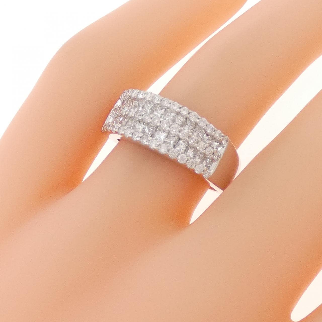 K18WG ダイヤモンド リング 1.00CT