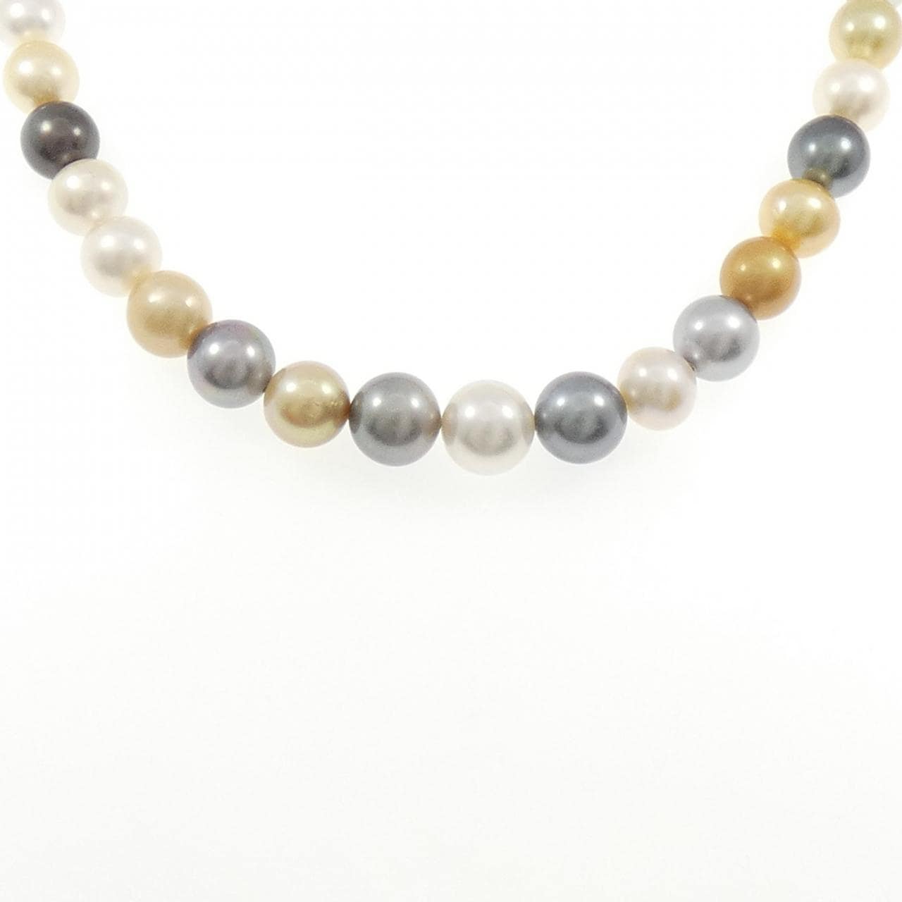 シルバークラスプ パール ネックレス 8.5-12mm