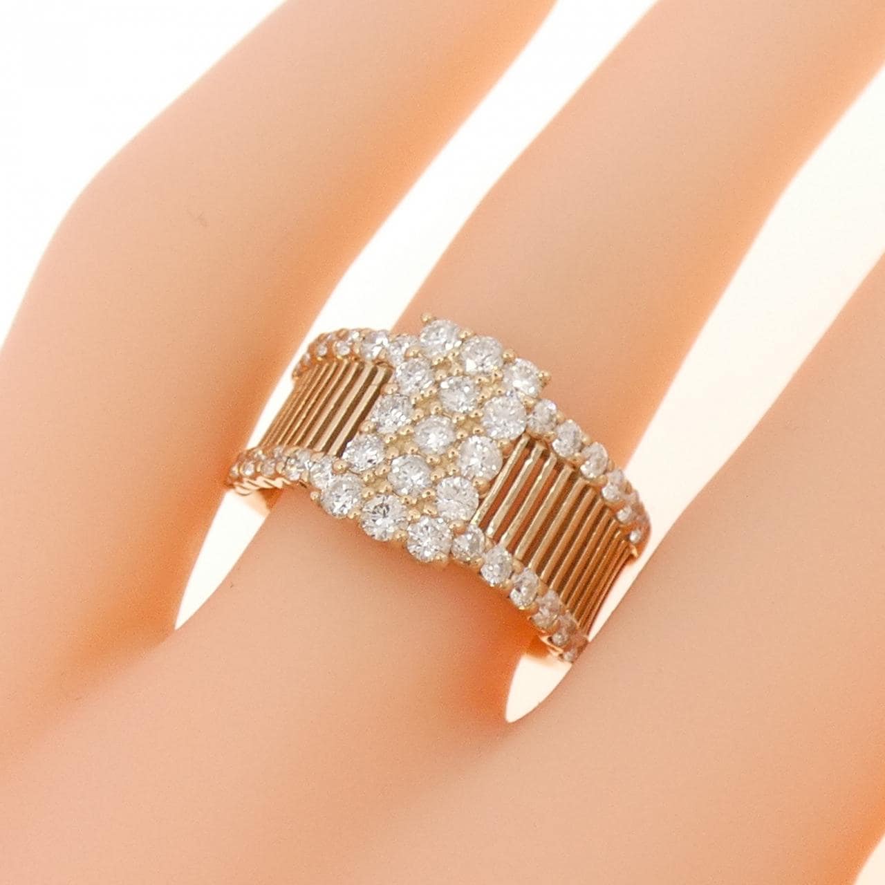 K18PG ダイヤモンド リング 1.10CT