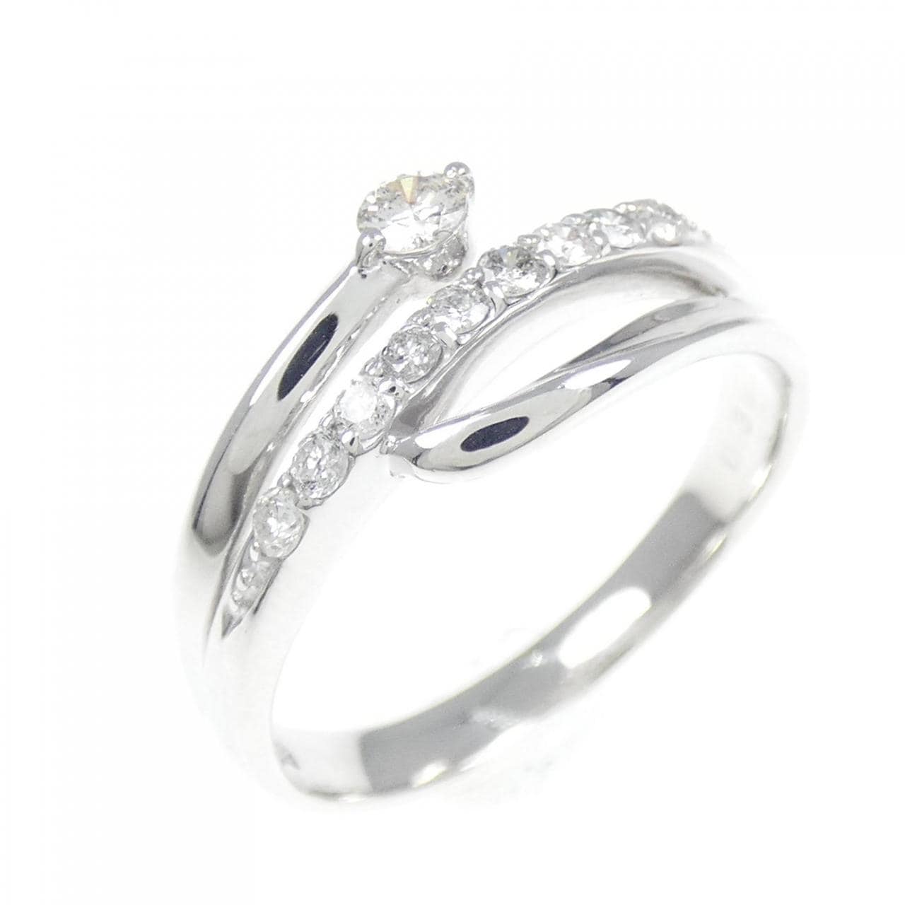 K18WG ダイヤモンド リング 0.30CT