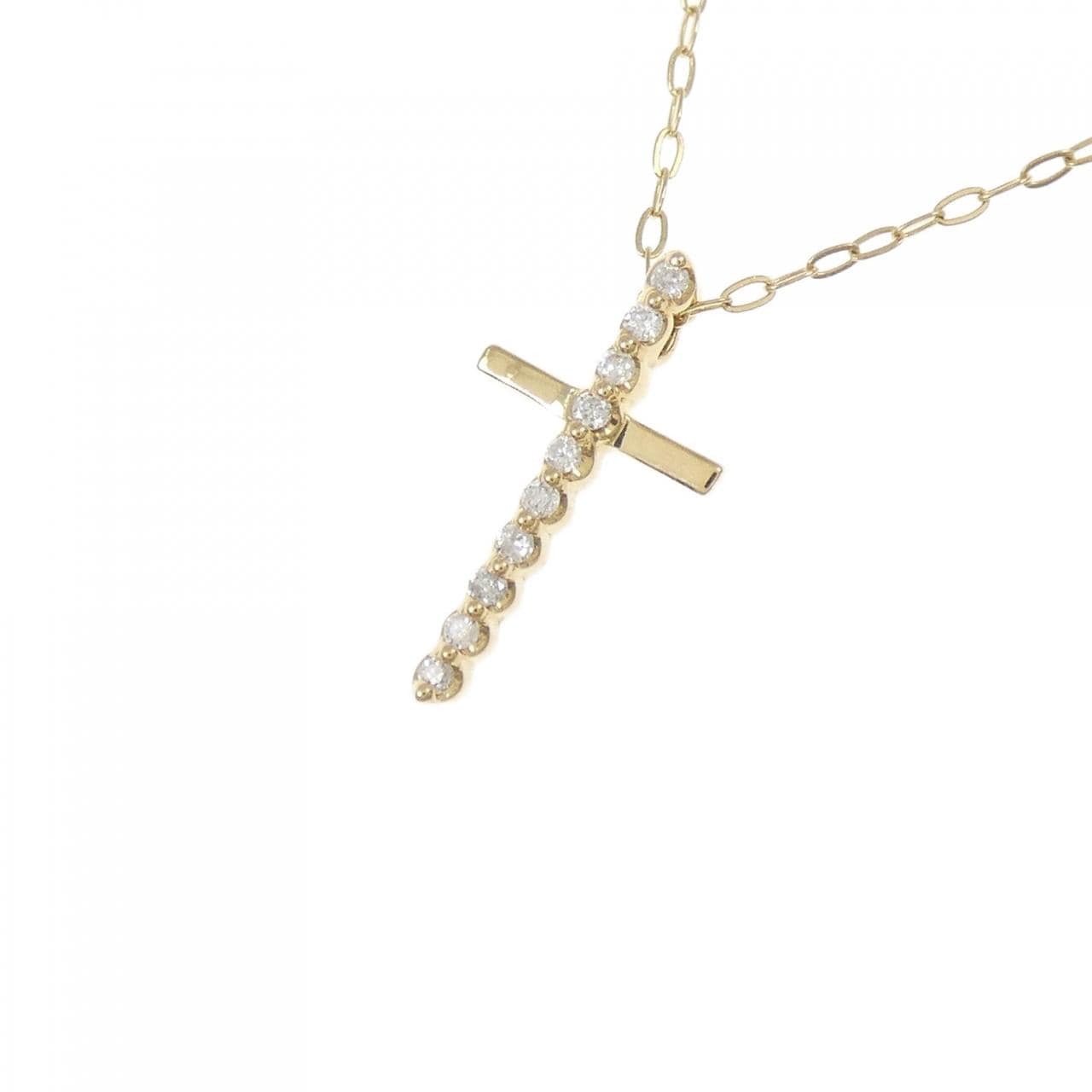 4゜C 十字钻石项链