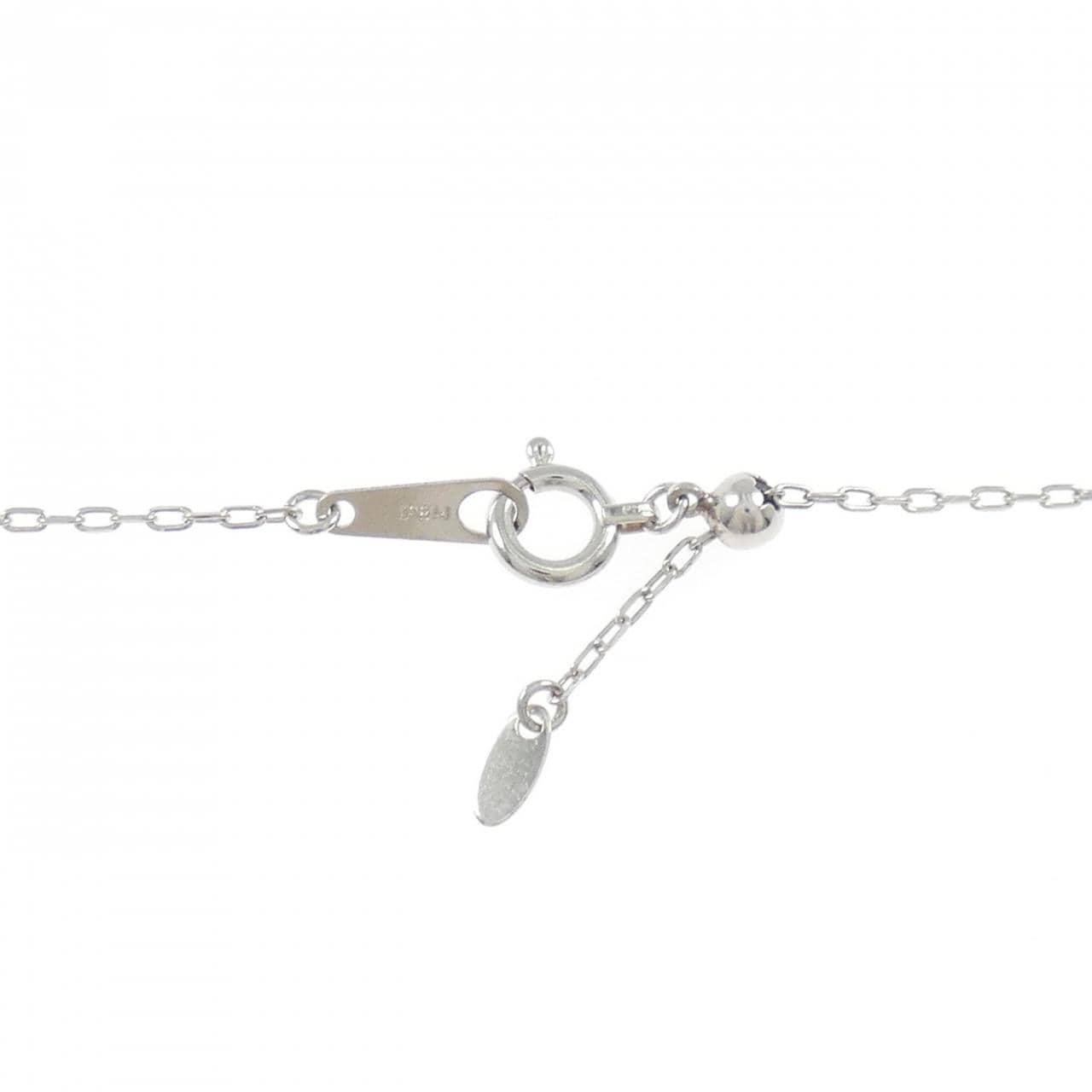 PT900/PT850 ソリティア ダイヤモンド ネックレス 0.10CT