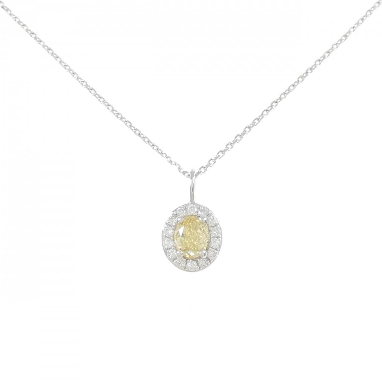 【新品】K18WG ダイヤモンド ネックレス 0.32CT