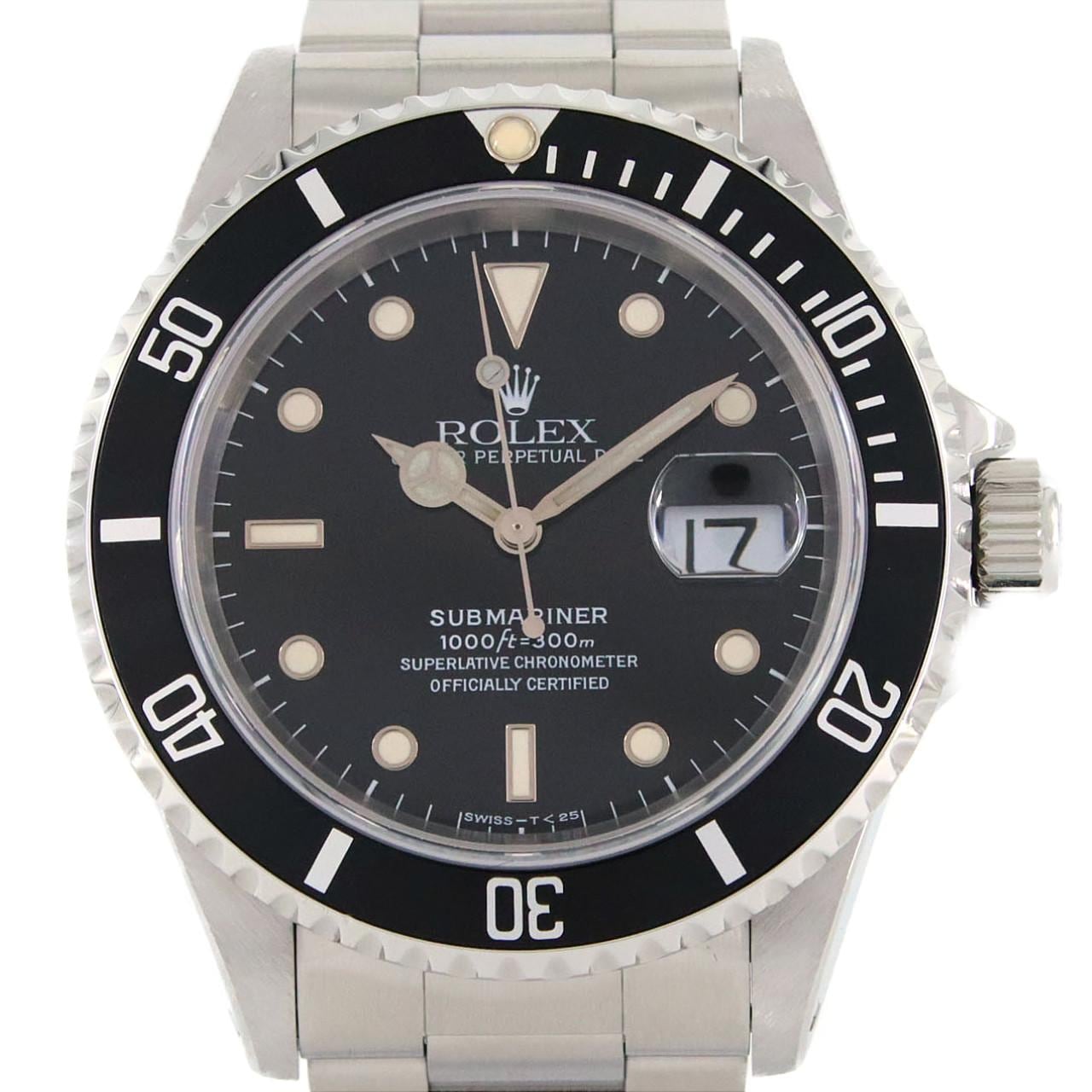 ロレックス サブマリーナーデイト 16610. SS 自動巻 W番