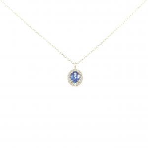 【新品】K18YG サファイヤ ネックレス 0.20CT