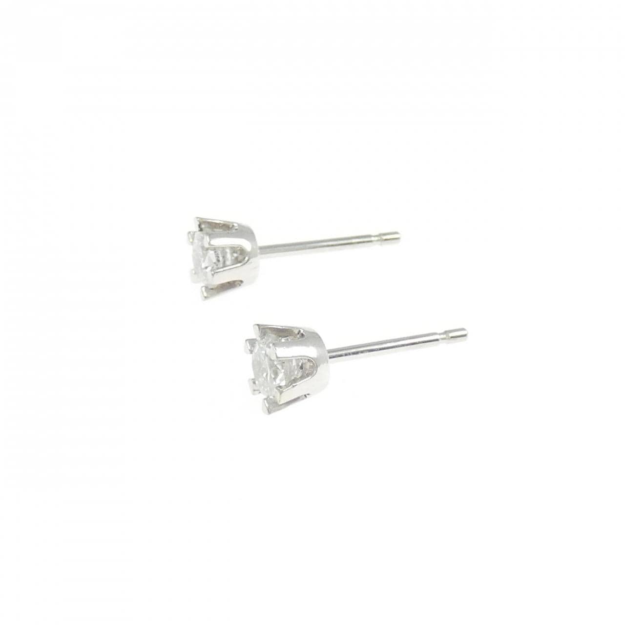 PT850 ソリティア ダイヤモンド ピアス 0.40CT