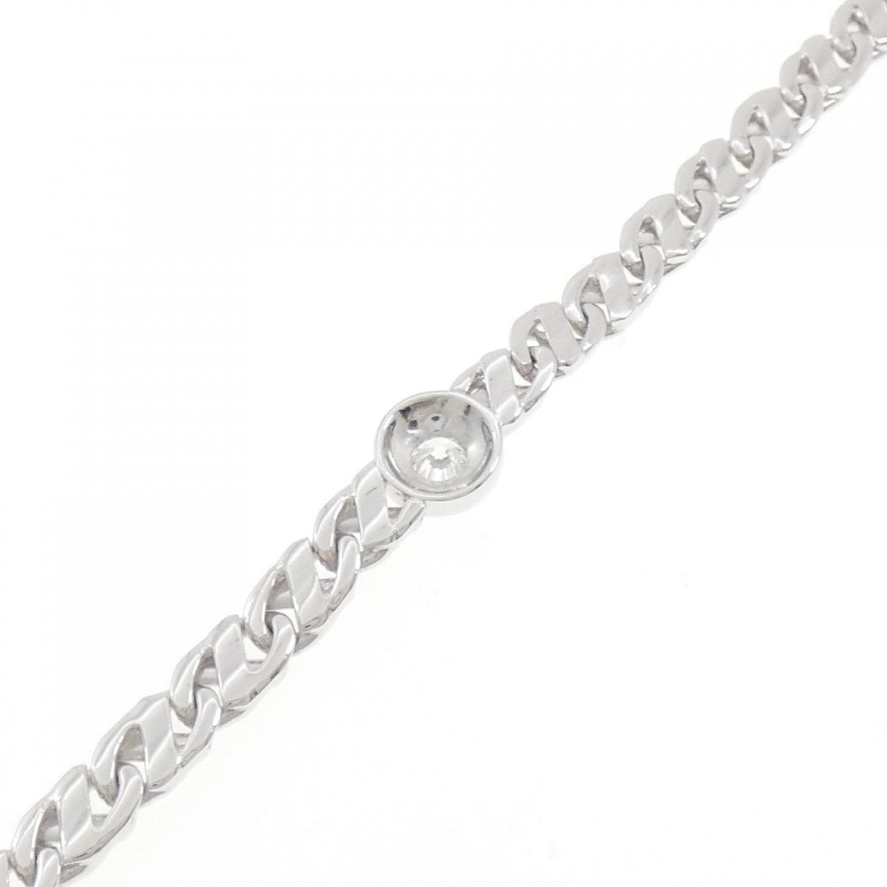 750WG ダイヤモンド ブレスレット 0.372CT