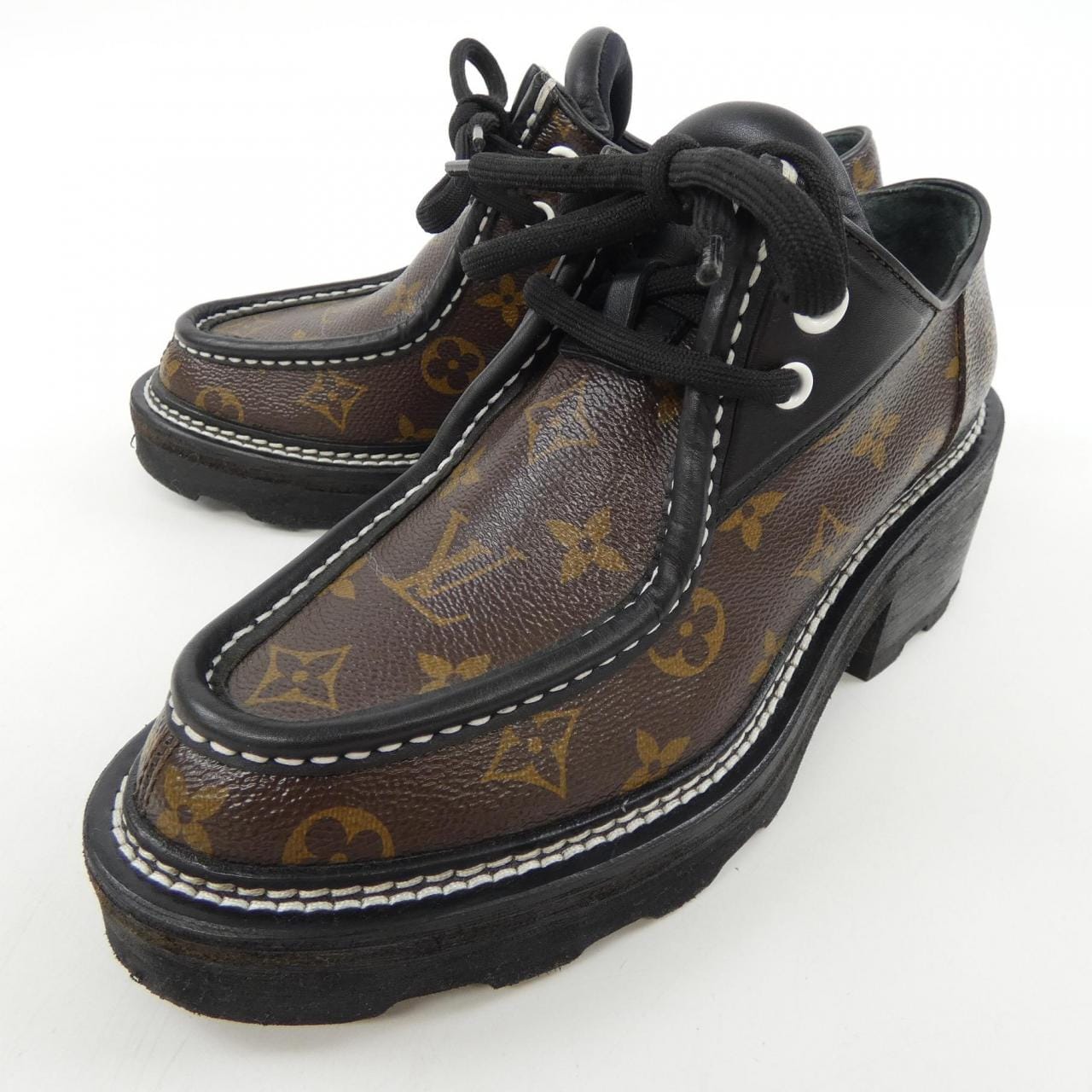ルイヴィトン LOUIS VUITTON LVボブールライン ダービー シューズ