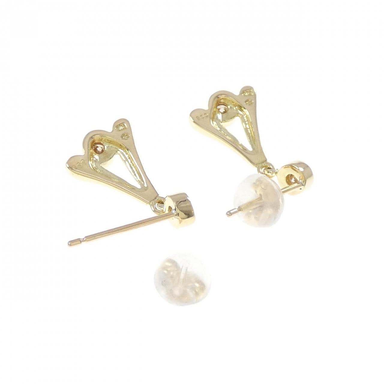 K18YG ダイヤモンド ピアス 0.16CT