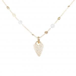 750PG/750WG ハート ダイヤモンド ネックレス