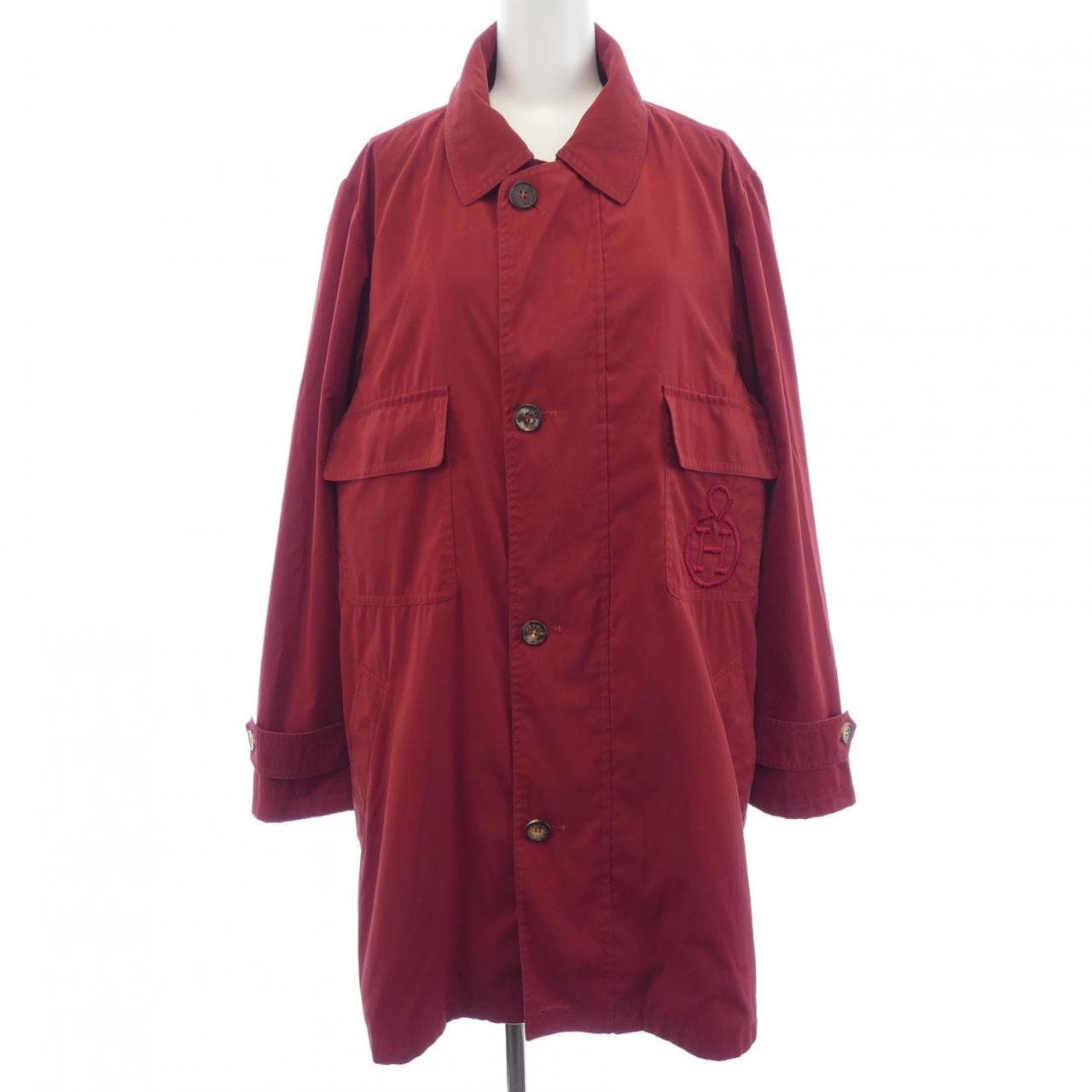 【ヴィンテージ】エルメス HERMES AU FIL DE LA SOIE ツイルレーヌ. コート