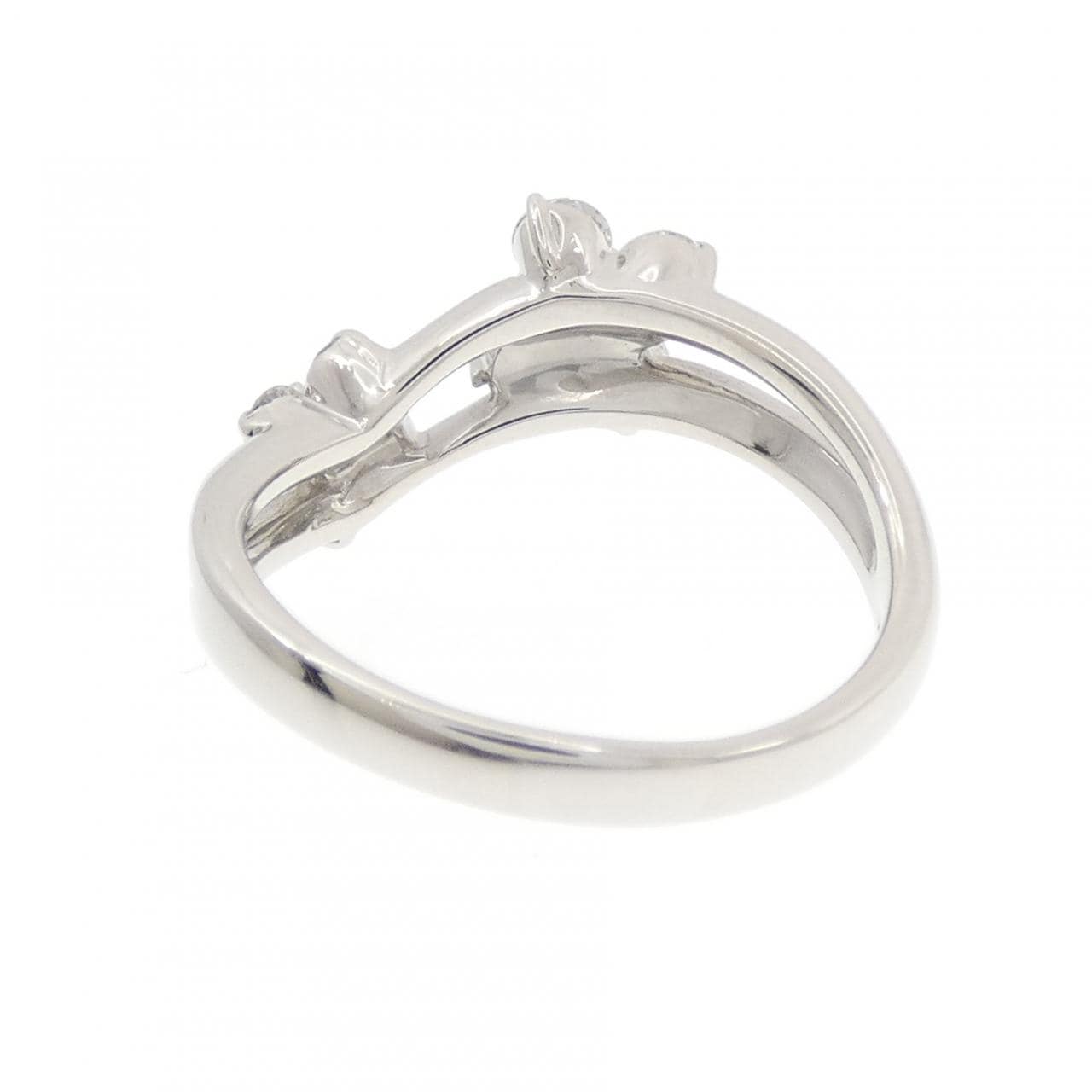 PT900 フラワー ピンクダイヤモンド リング 0.04CT