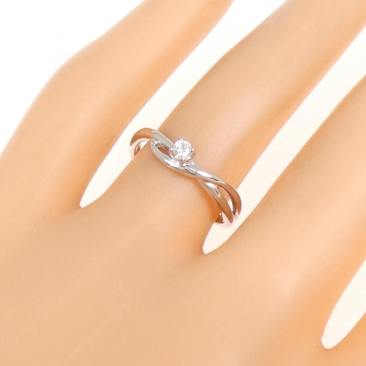 PT900 ソリティア ダイヤモンド リング 0.05CT