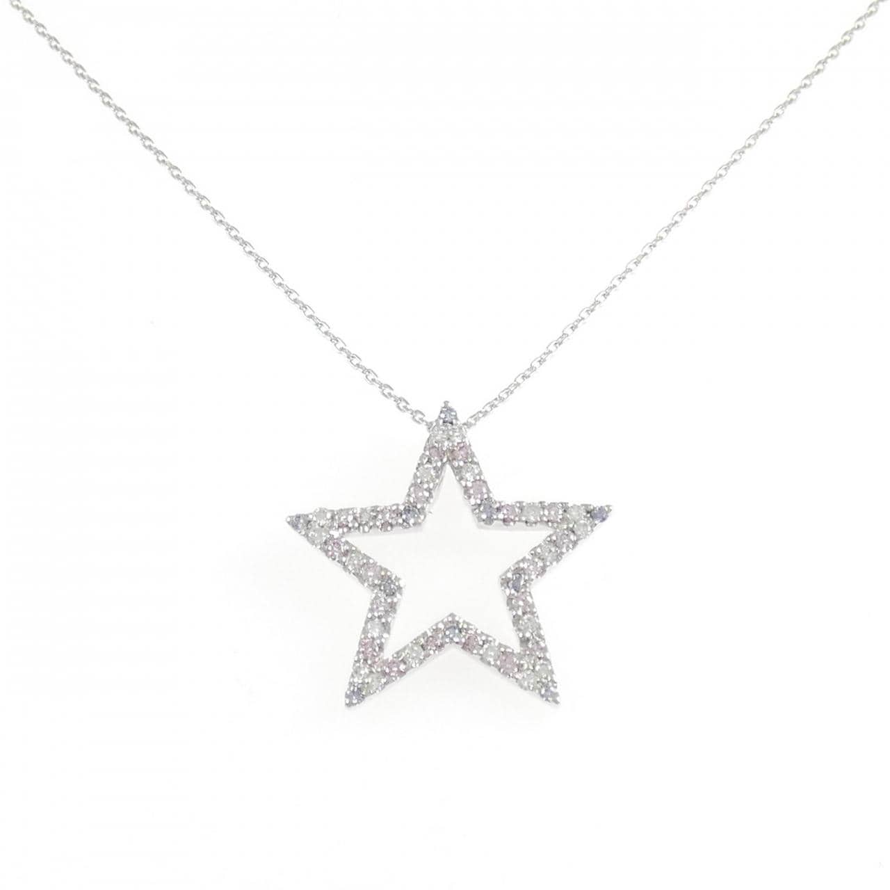 PT900/PT850 スター ダイヤモンド ネックレス 0.5CT