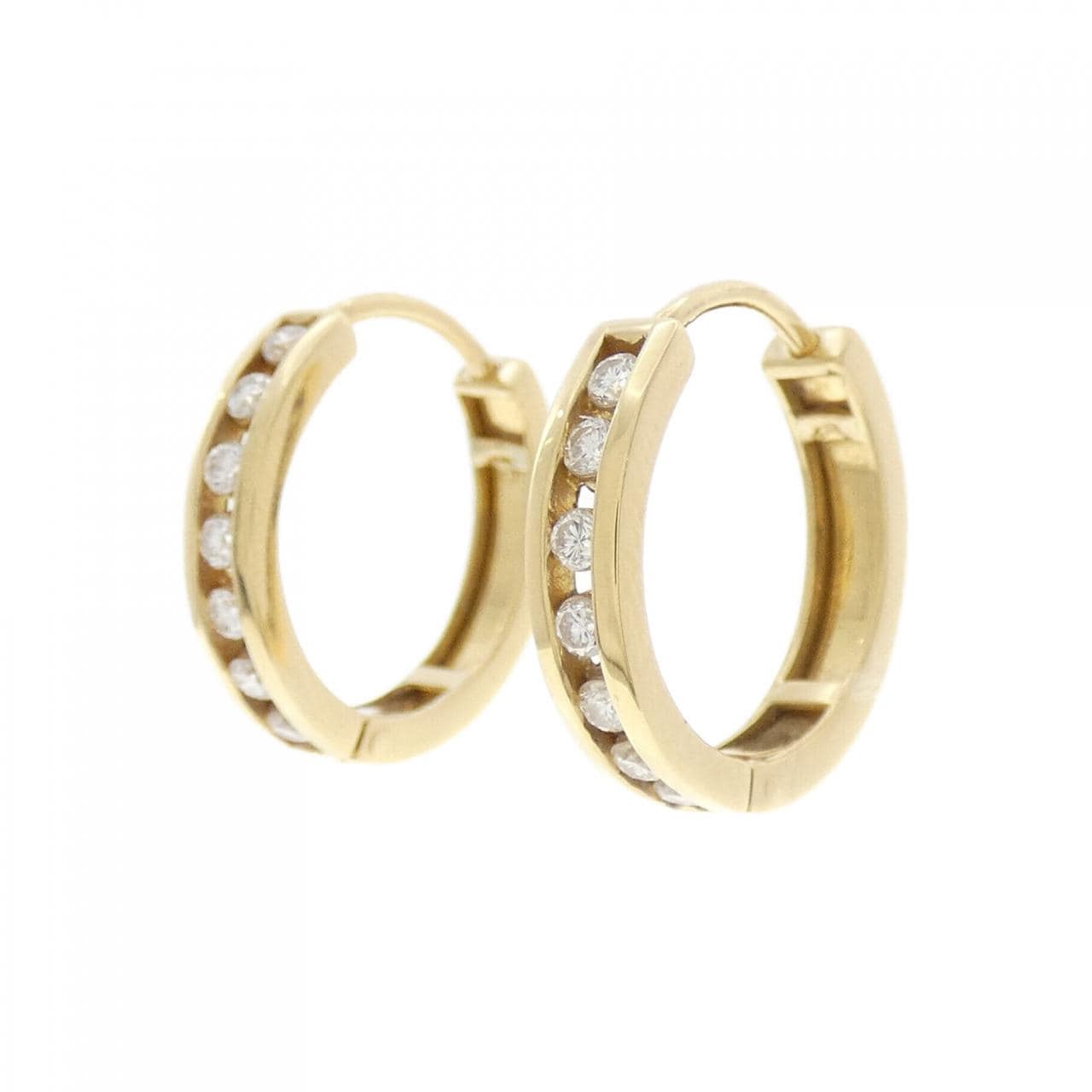 K18YG Diamond earrings 0.32CT