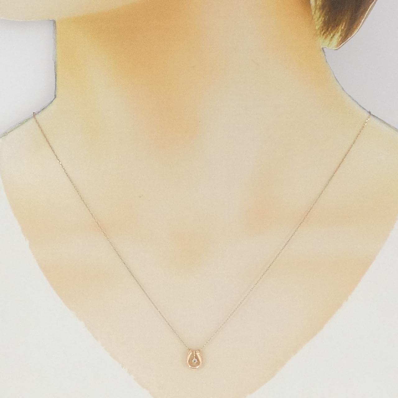 K10PG ダイヤモンド ネックレス 0.02CT