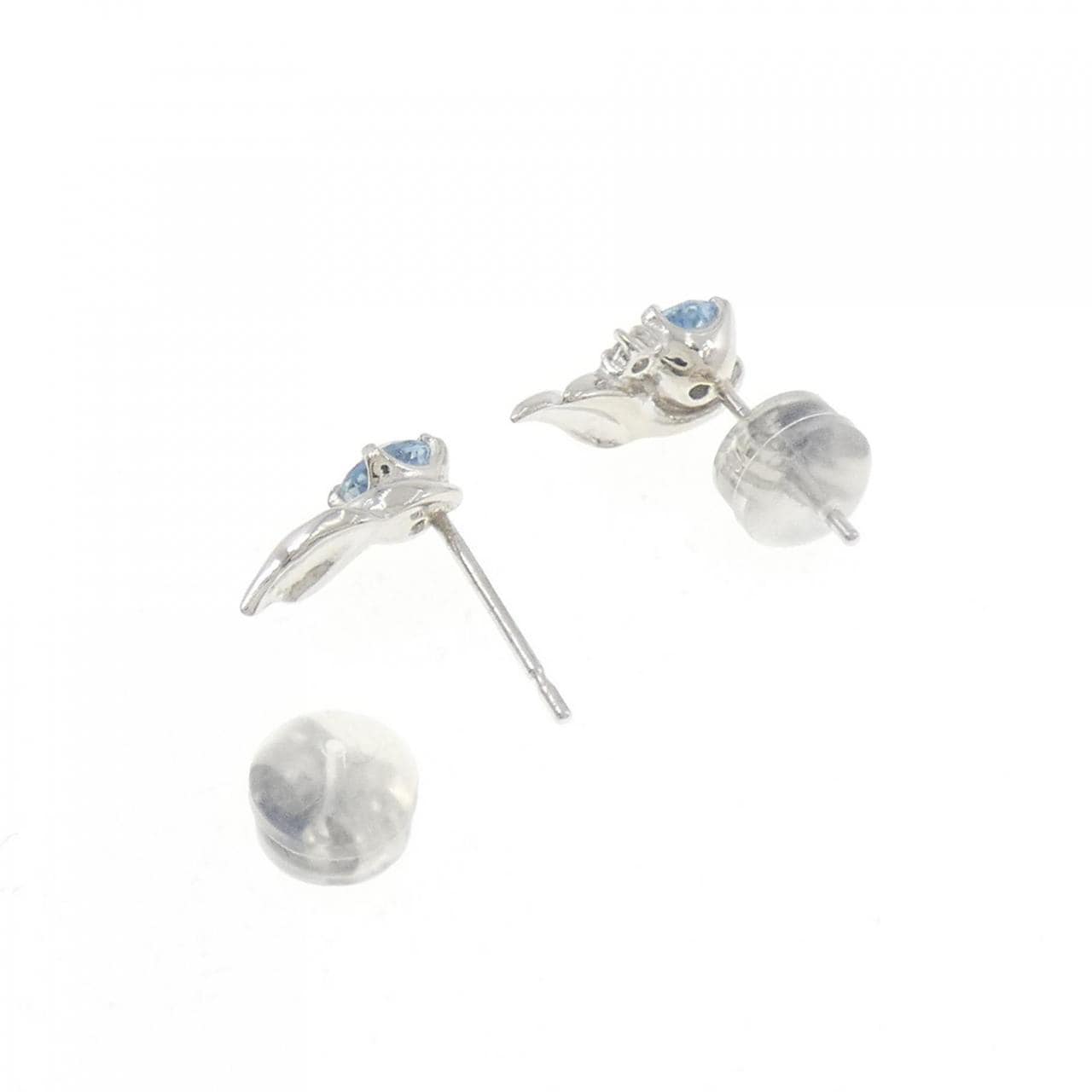 PT900 アクアマリン ピアス