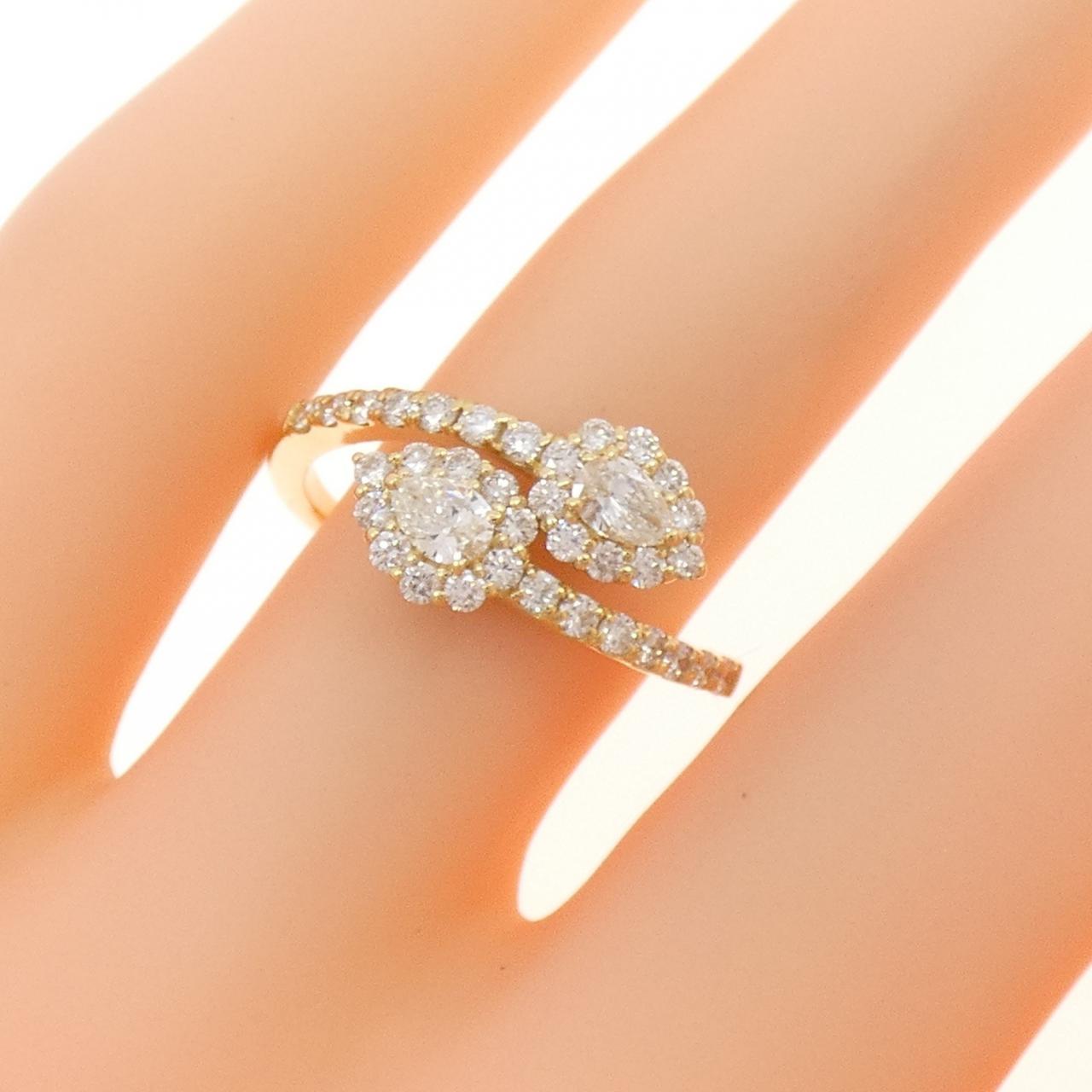 【新品】K18YG ダイヤモンド リング 0.70CT