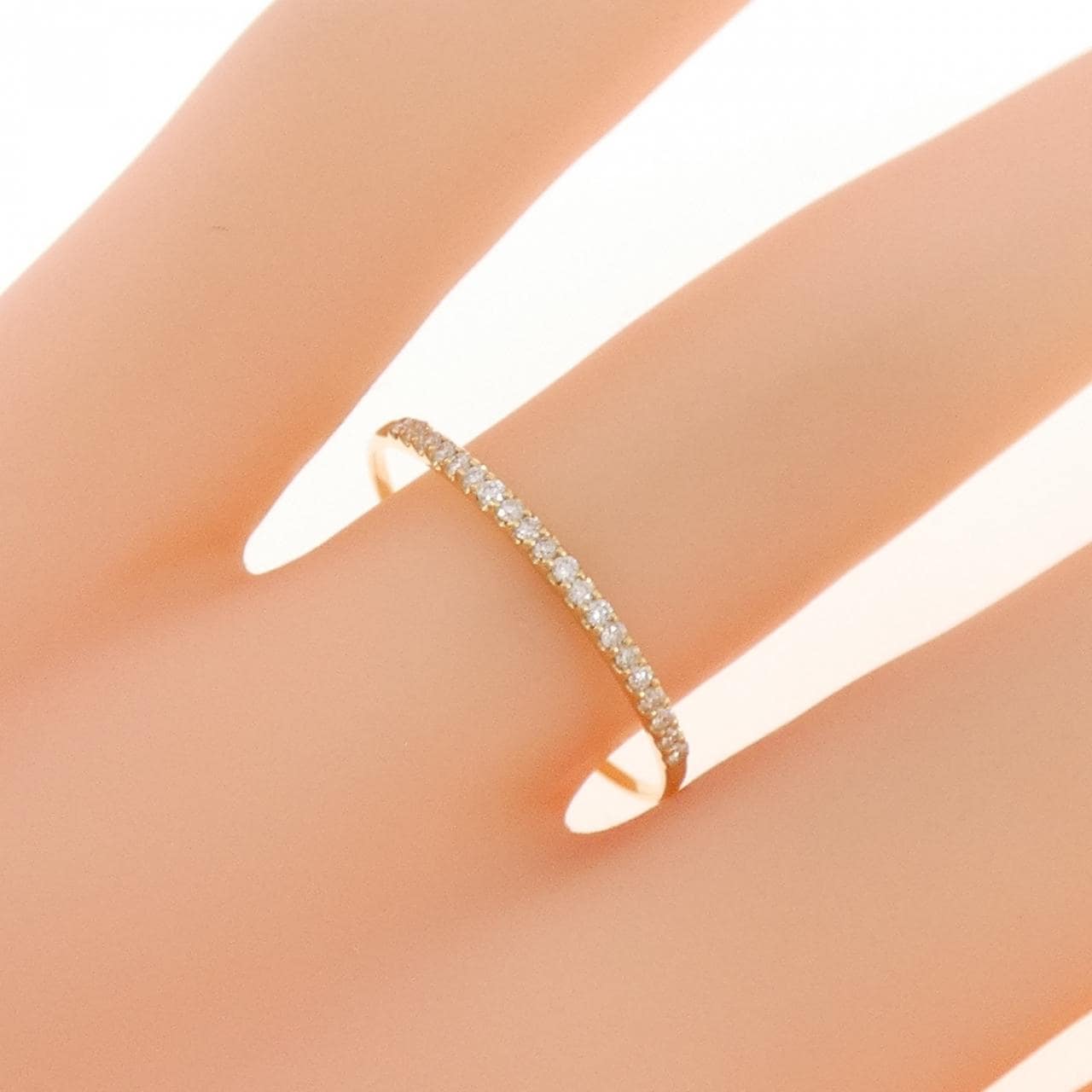 【リメイク】K18YG ダイヤモンド リング 0.10CT