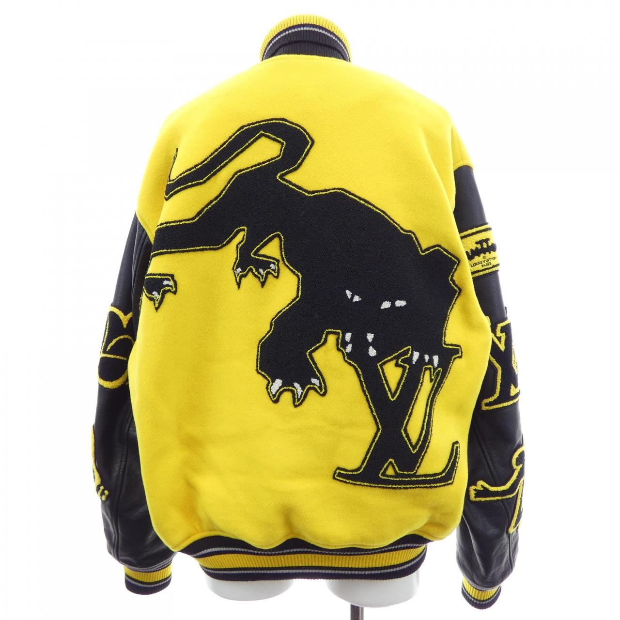 ルイヴィトン LOUIS VUITTON レザーエンブロイダリーバーシティ HML81EIZ3 ブルゾン