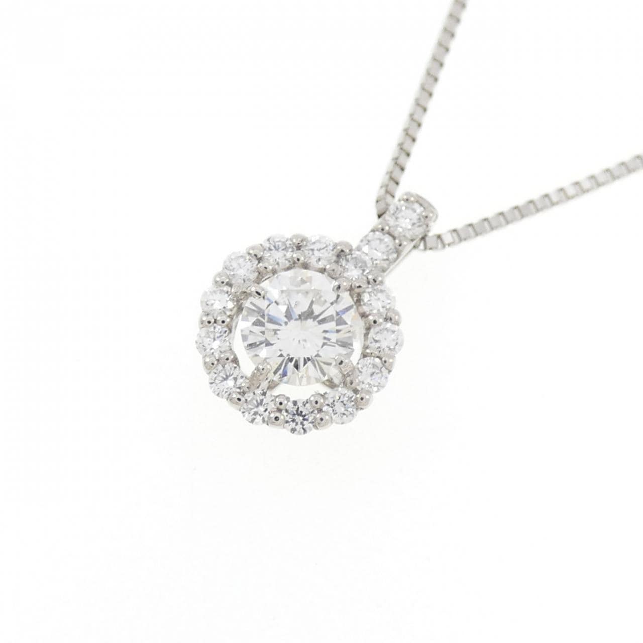 PT900/PT850 ダイヤモンド ネックレス 0.324CT F SI2 VG