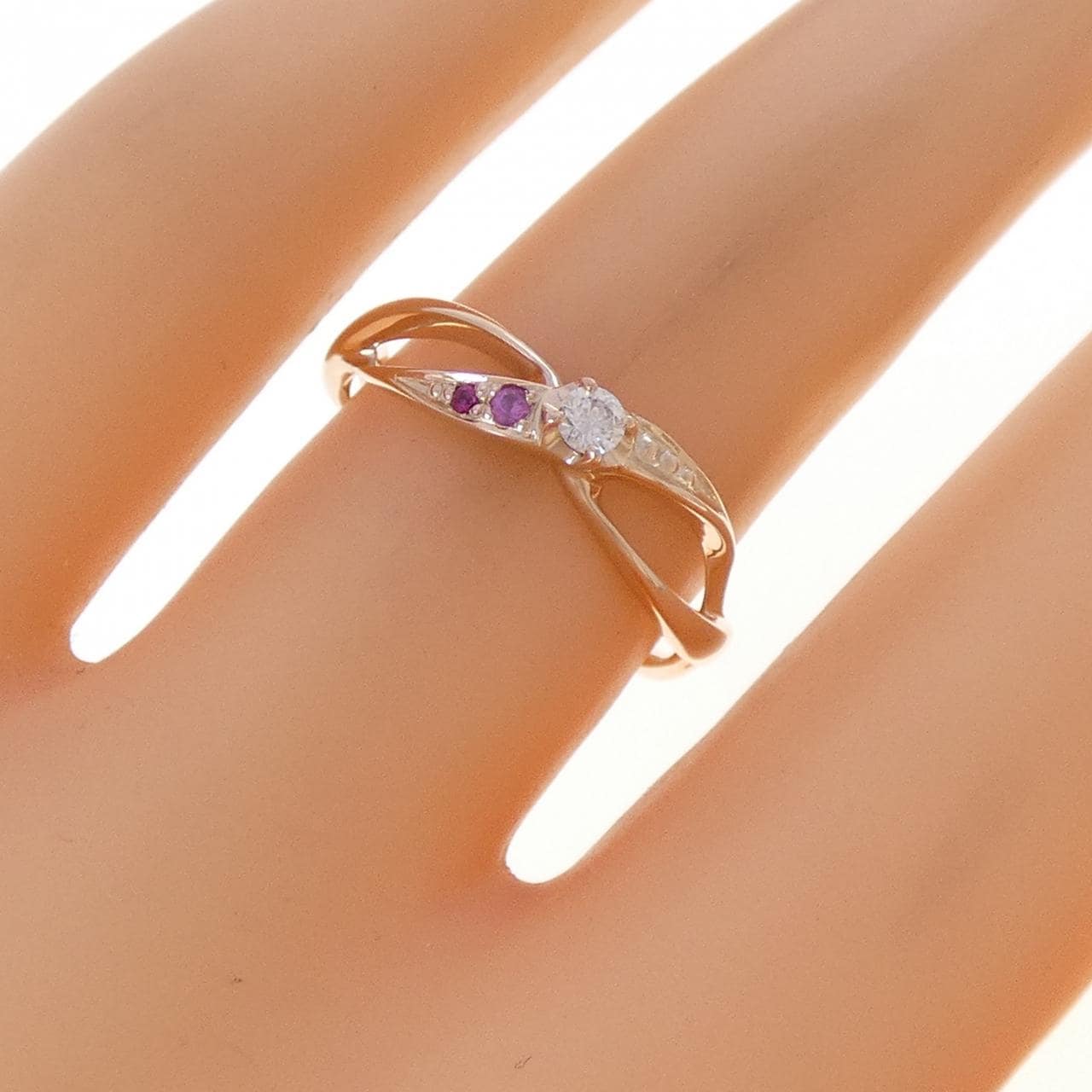 K10PG カラーストーン リング