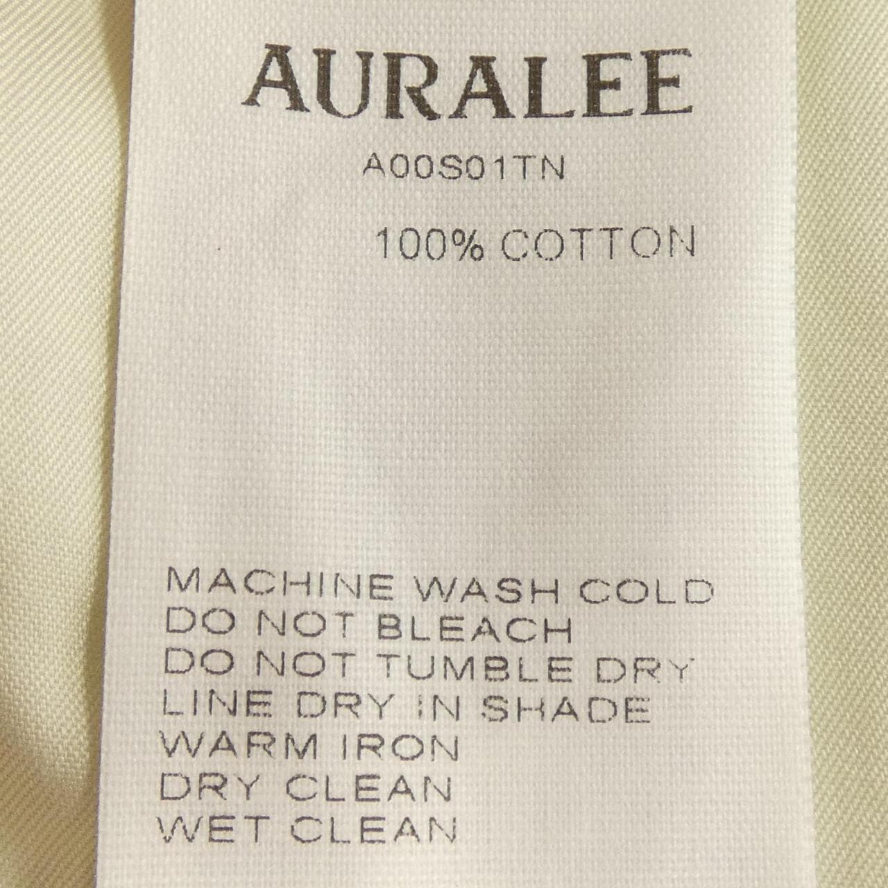 オーラリー AURALEE A00S01TN シャツ