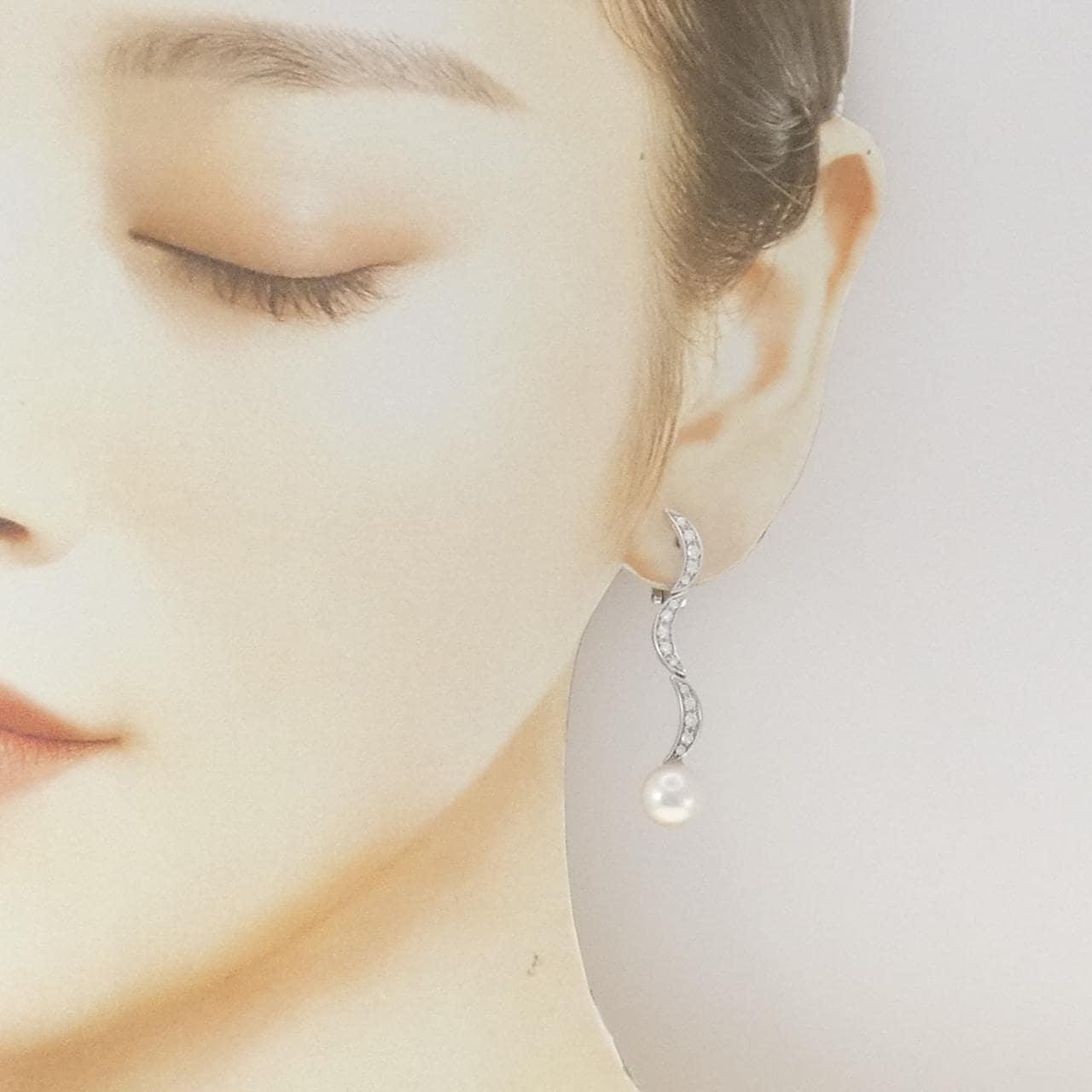 ブルガリ アコヤパール イヤリング 8.8mm